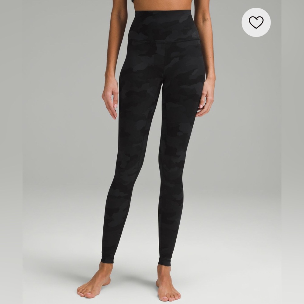 lululemon Align™ High-Rise Pant 28" - Heritage 365 Camo Deep Coal Multi - size 4